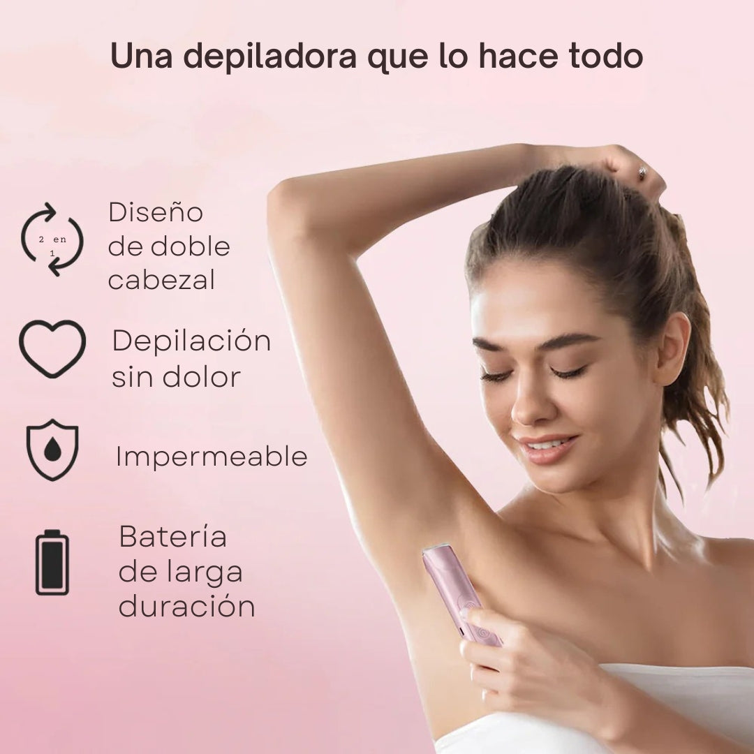 Depiladora Portátil con Doble Cabezal Virelle